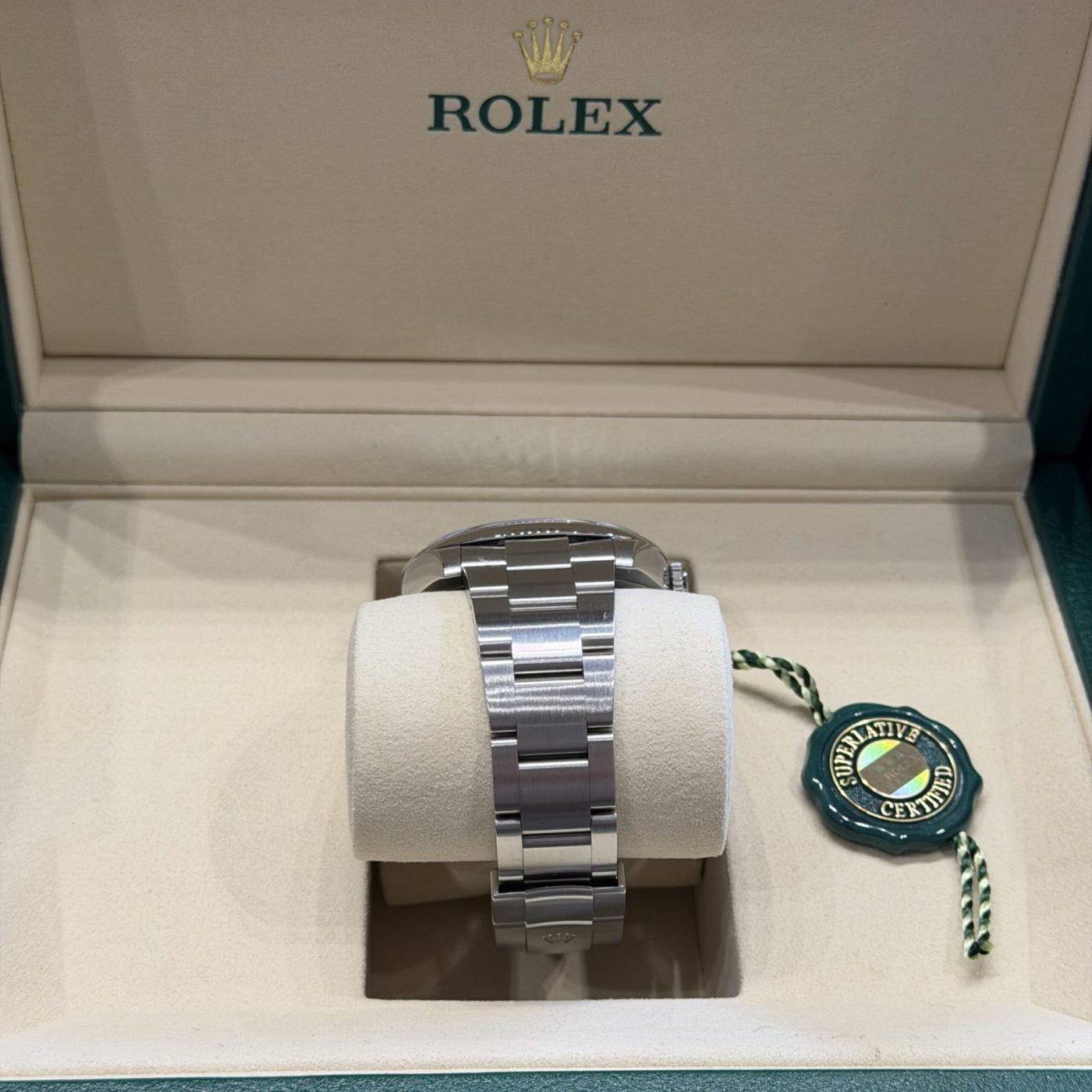 Rolex Oyster Perpetual 41 mm Verde, foto 3 di 4